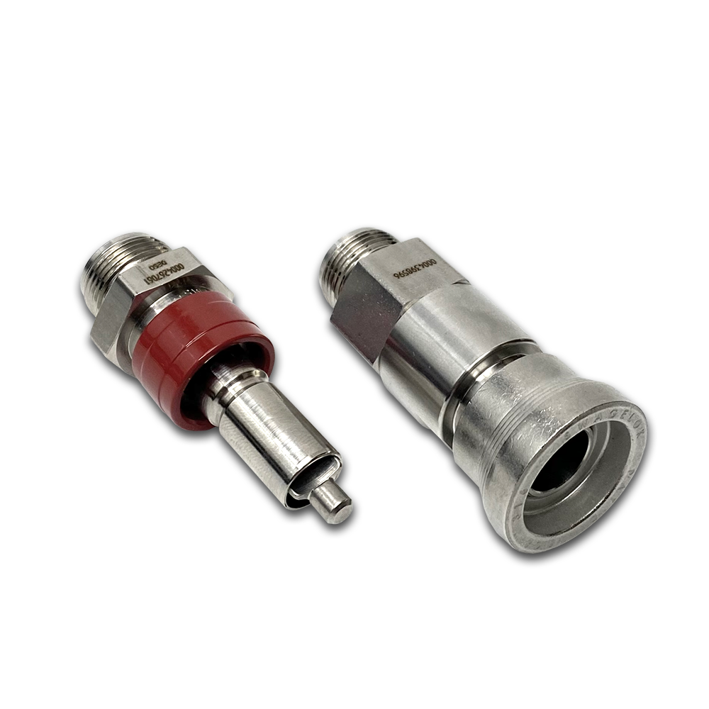 Banded Quick Connect Fittings Stainless Steel Miniature Quick Connect