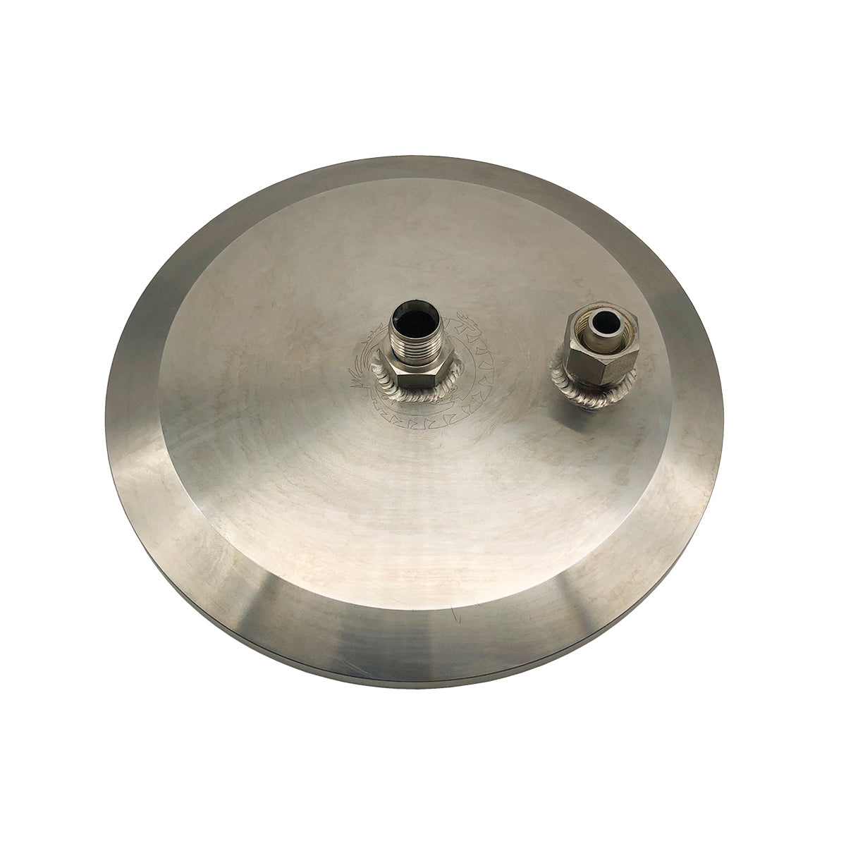 6" 3/8" 2 Port Cap w. Compression Center Port 11mm